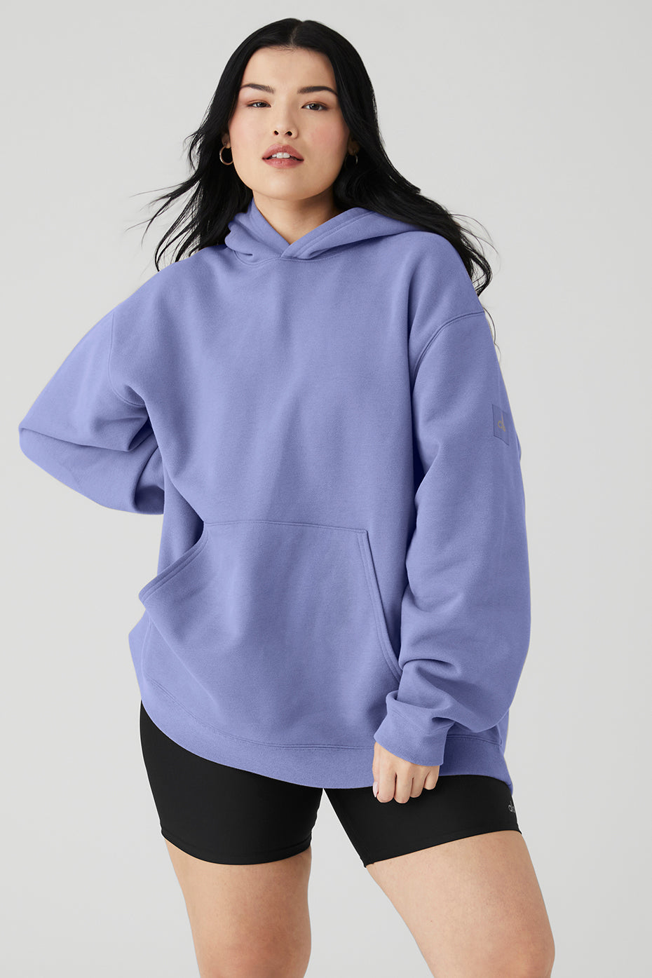 Blue Women's Alo Yoga Renown Heavy Weight Hoodie | FSD-794863