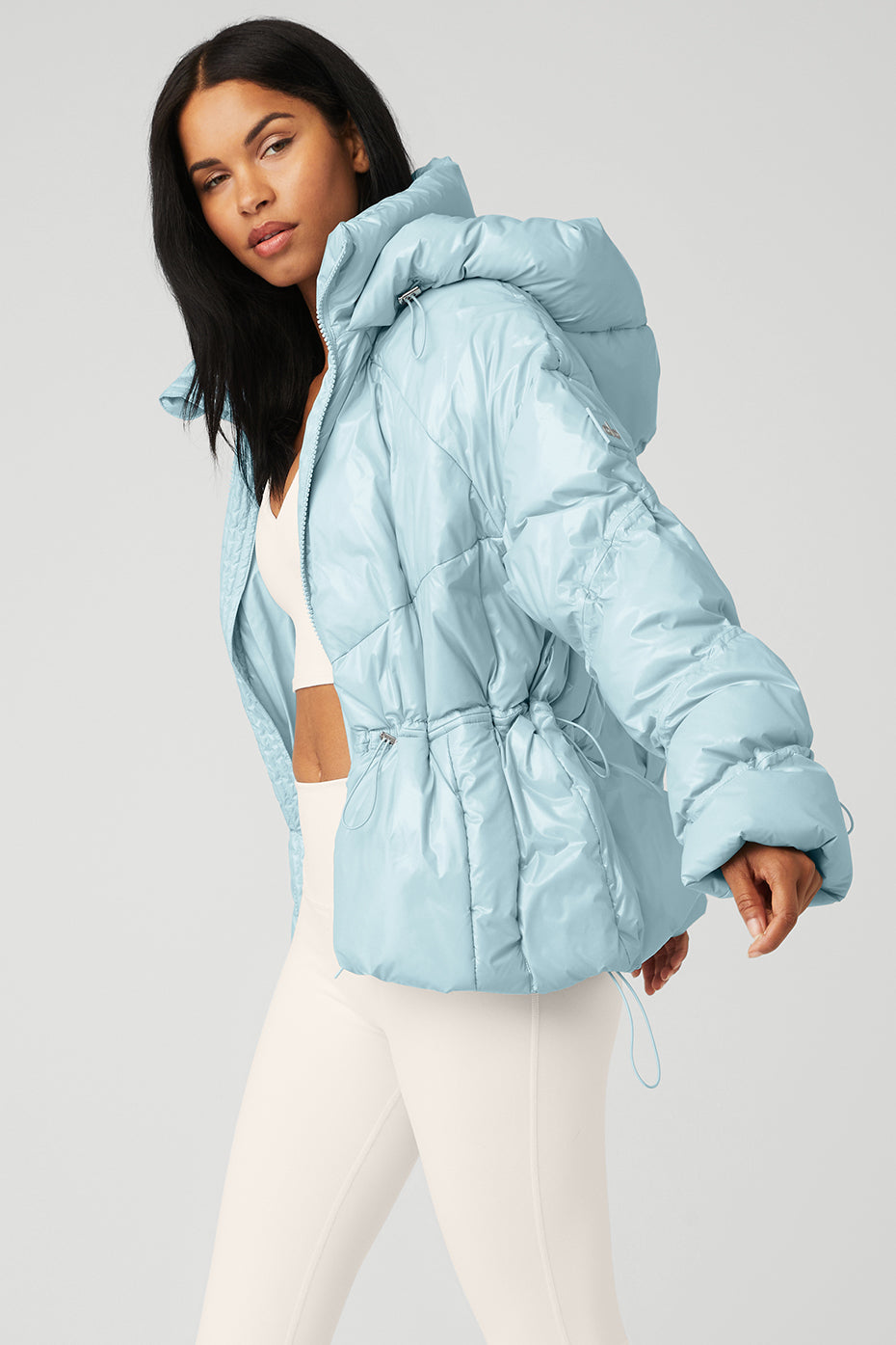 Blue Women's Alo Yoga Stunner Puffer Jackets | WOK-308564