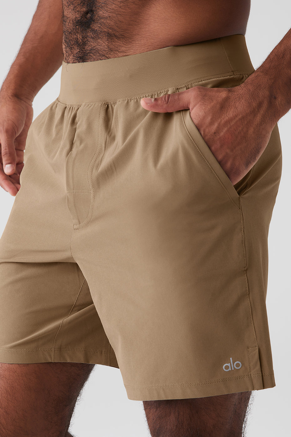 Brown Men's Alo Yoga 7'' Repetition Shorts | NTJ-034257