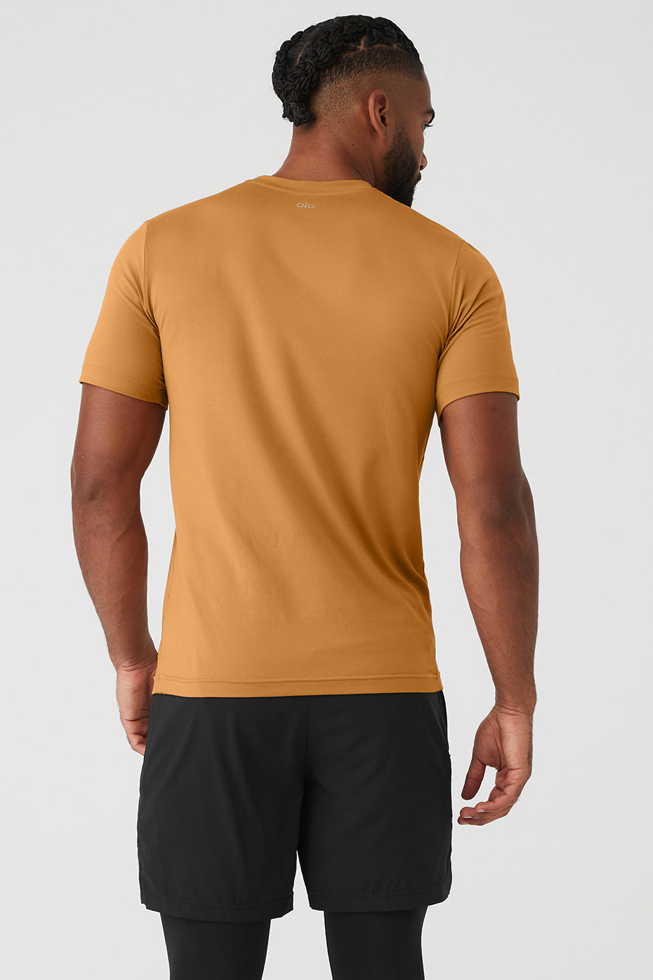 Brown Men's Alo Yoga Conquer Reform Crewneck Short Sleeve | MFV-352490