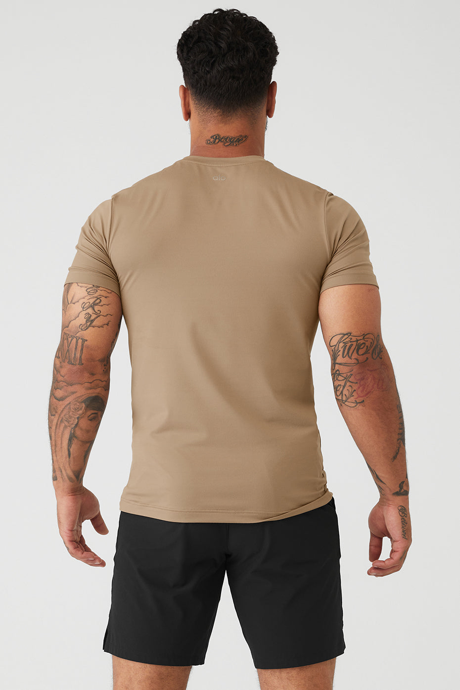 Brown Men's Alo Yoga Conquer Reform Crewneck Short Sleeve | YPN-936451