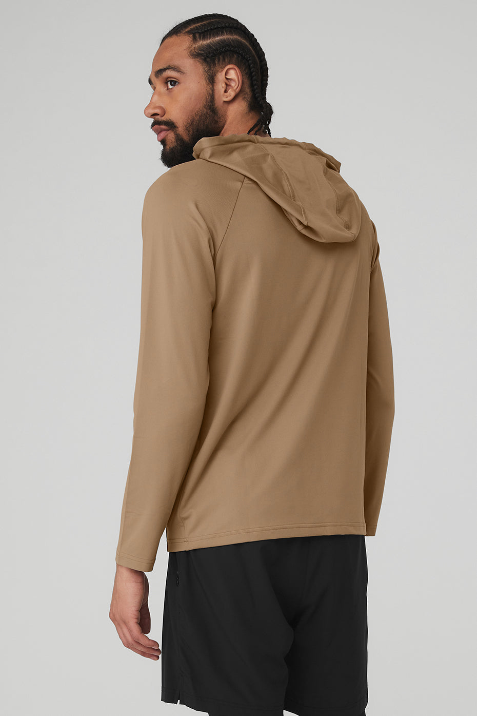 Brown Men's Alo Yoga The Conquer Hoodie | DXI-294508