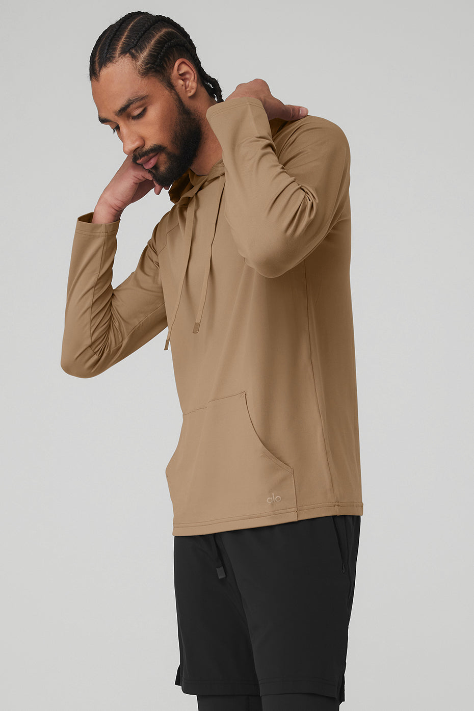 Brown Men's Alo Yoga The Conquer Hoodie | DXI-294508