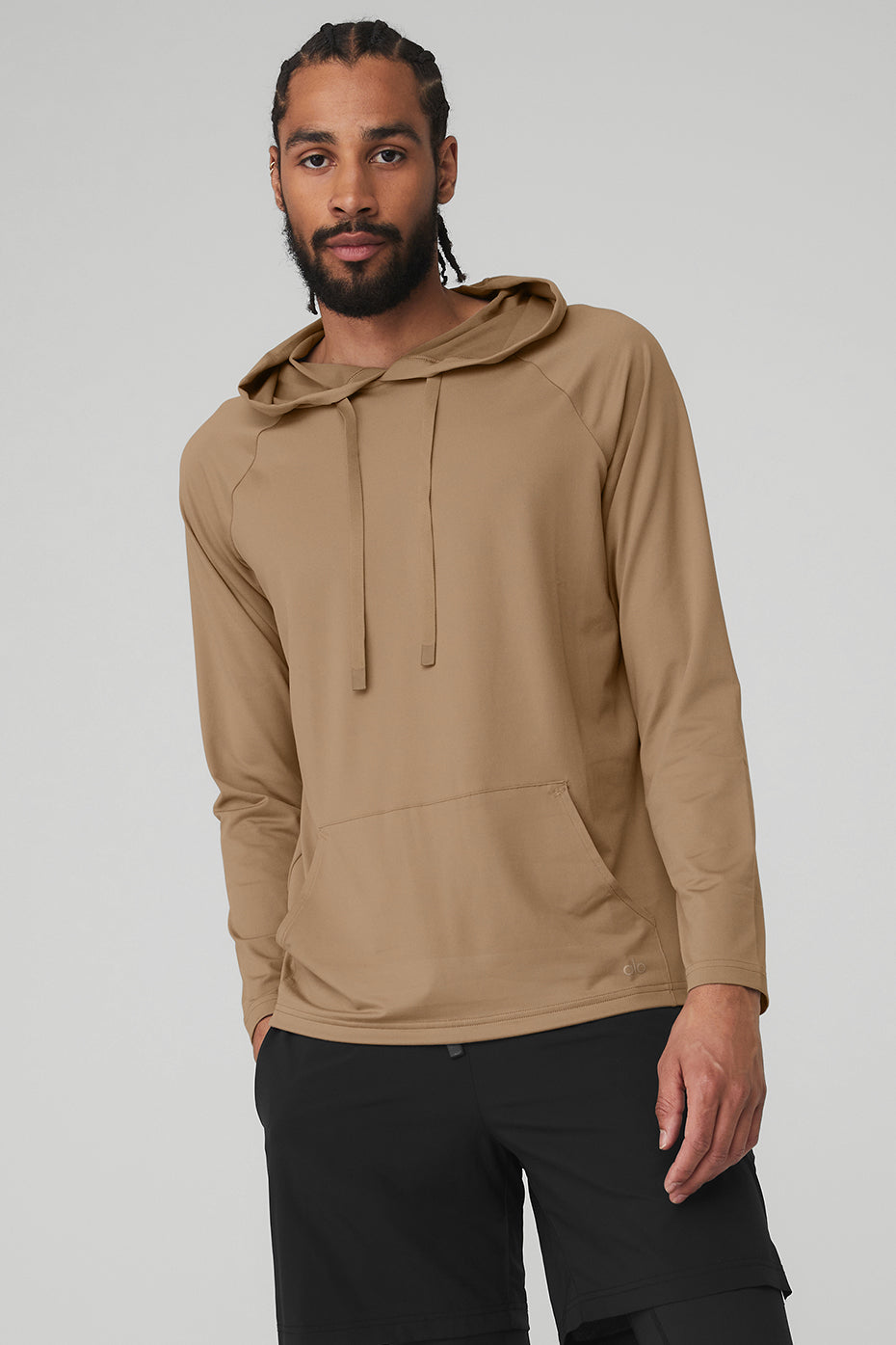 Brown Men\'s Alo Yoga The Conquer Hoodie | DXI-294508