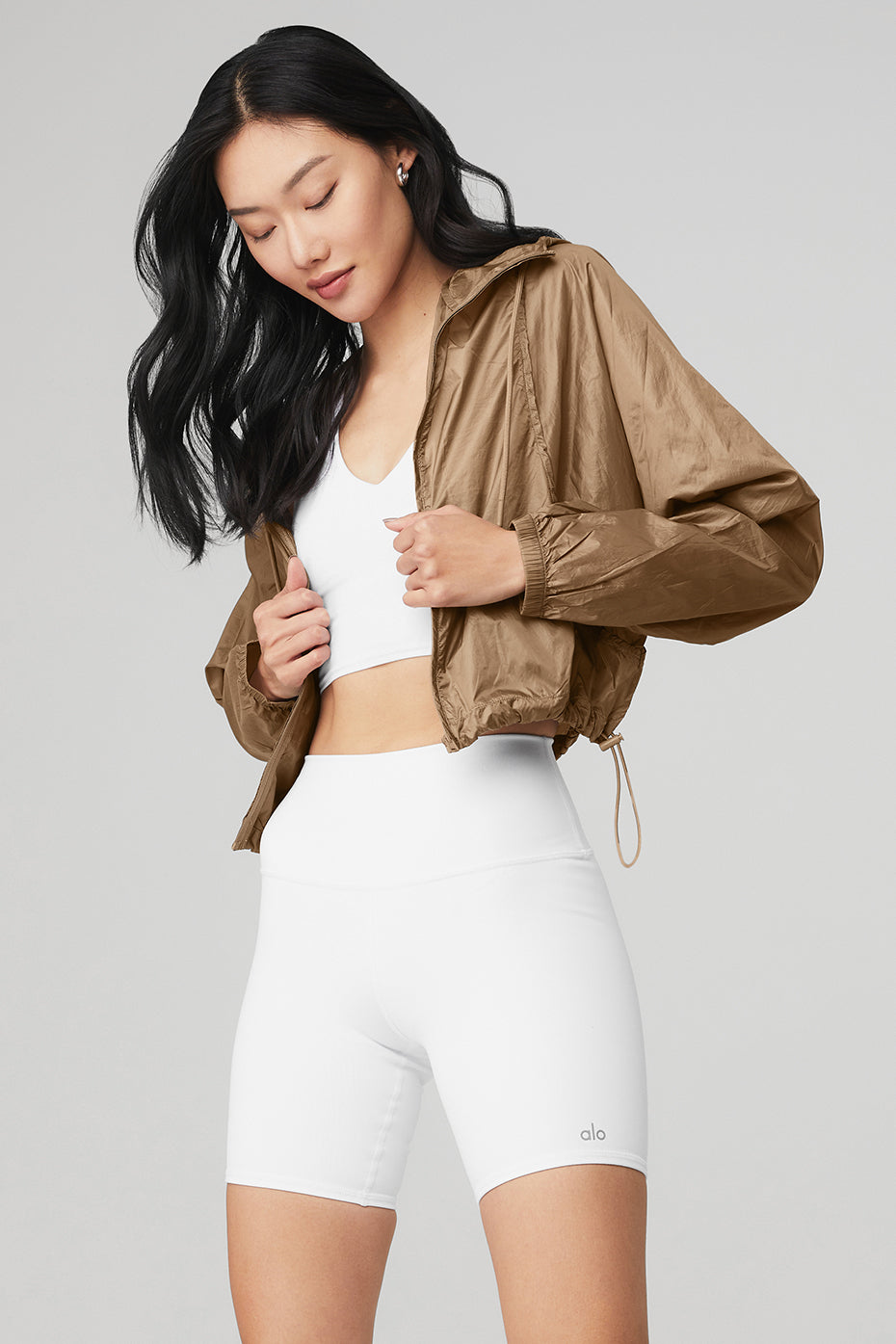 Brown Women's Alo Yoga Sprinter Jackets | TID-041762