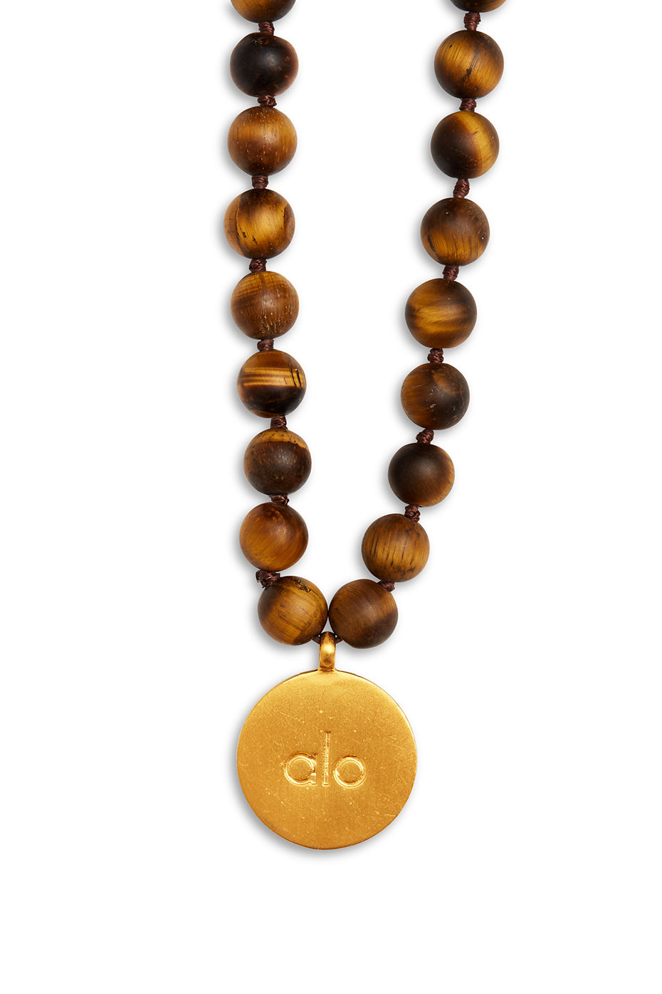 Brown Women's Alo Yoga Tiger’s Eye Mala Necklace Jewelry | JEU-408759