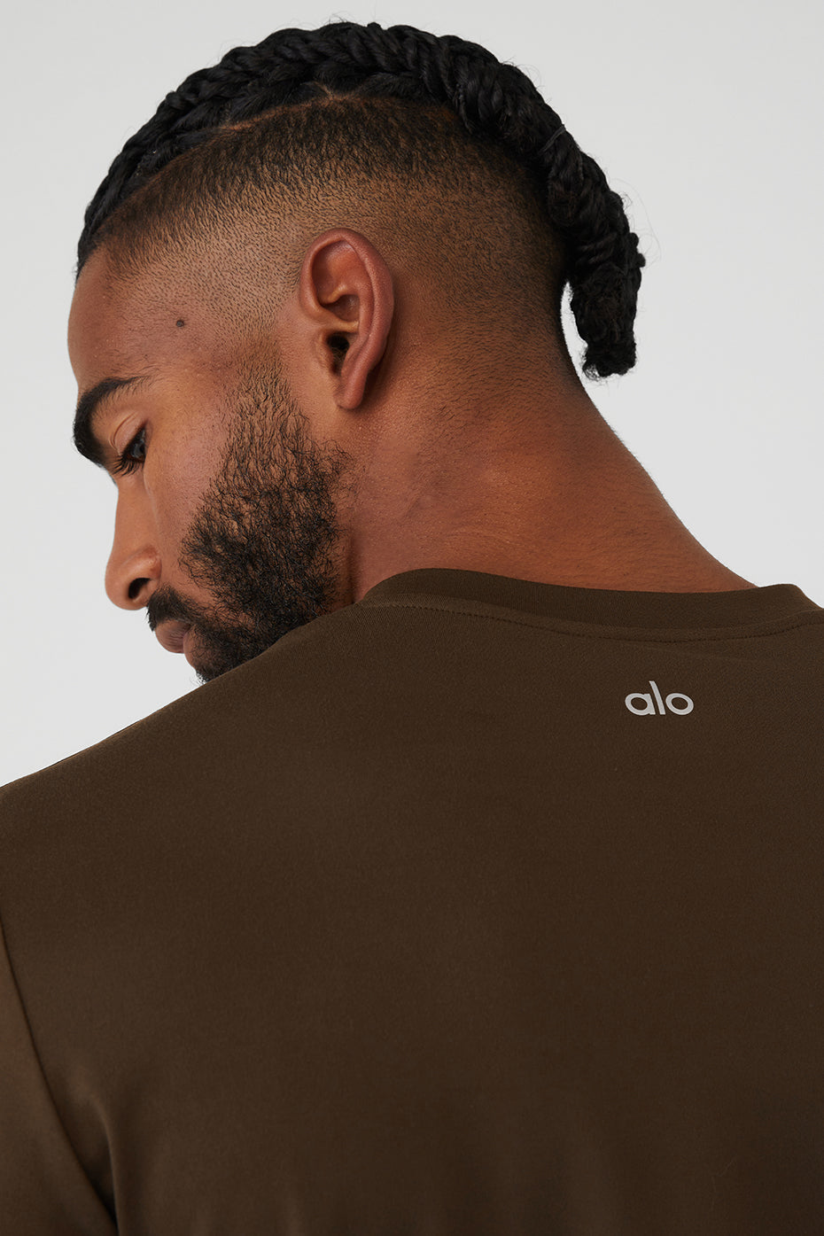 Chocolate Men's Alo Yoga Conquer Reform Crewneck Long Sleeve | GAK-425371