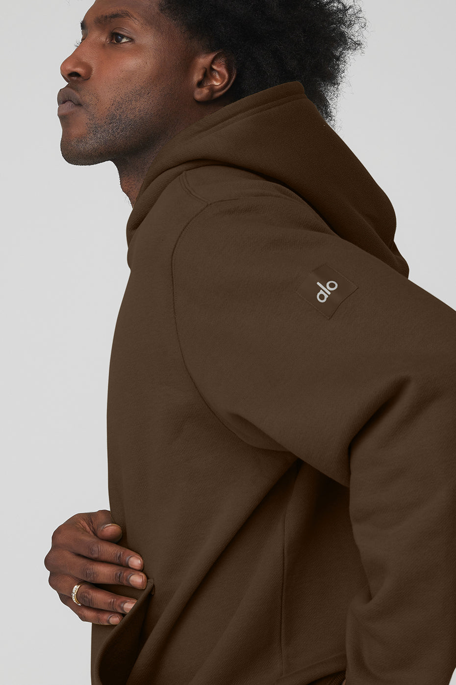 Chocolate Men's Alo Yoga Renown Heavy Weight Hoodie | UNH-924618