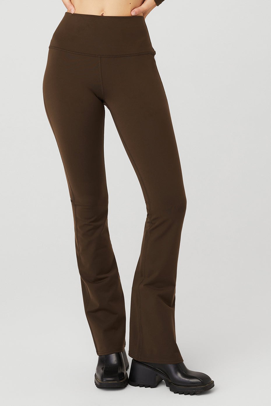 Chocolate Women\'s Alo Yoga Airbrush High-Waist Bootcut Leggings | BFJ-769024