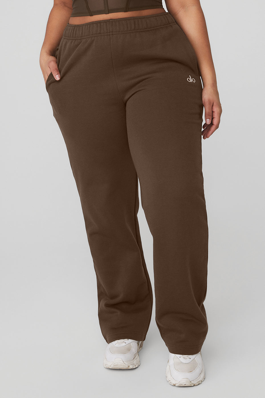 Coffee Women's Alo Yoga Accolade Straight Leg Sweatpants | JQB-241687