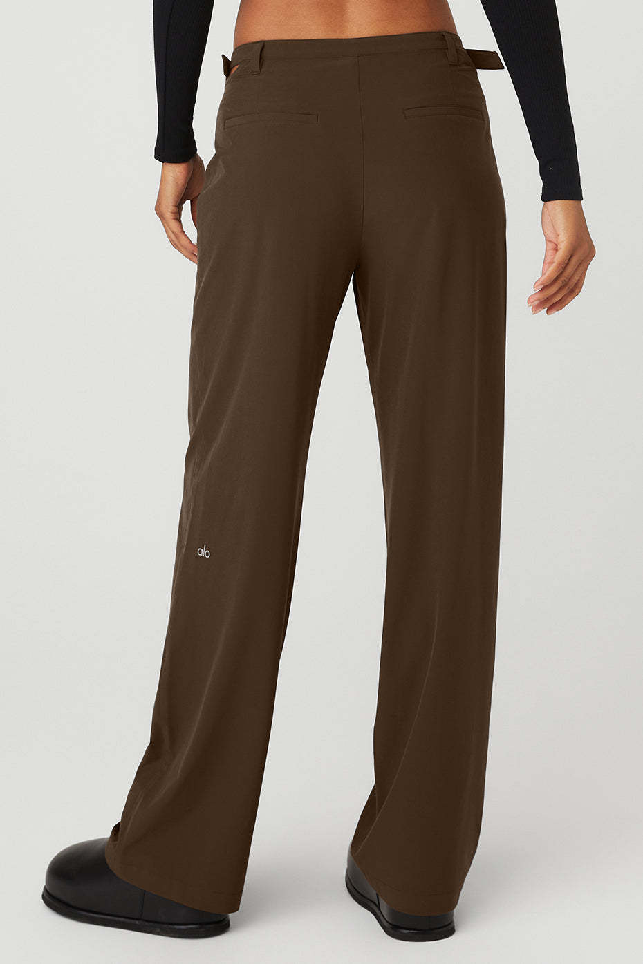 Coffee Women's Alo Yoga Mid-Rise Showdown Trousers | BVW-309512