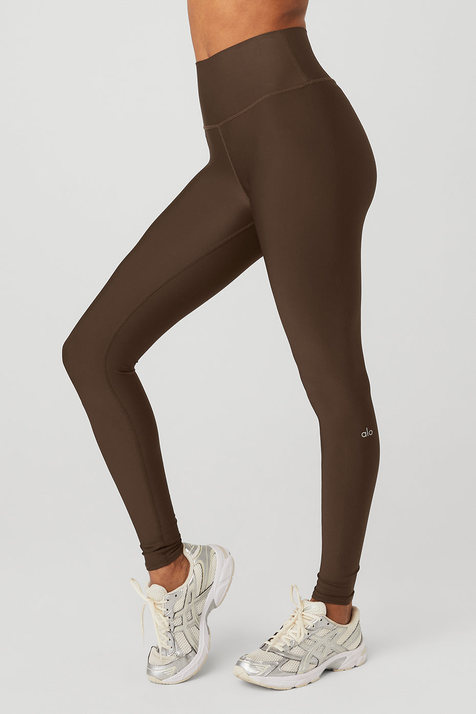 Dark Coffee Women's Alo Yoga High-Waist Airlift Leggings | GFU-960271