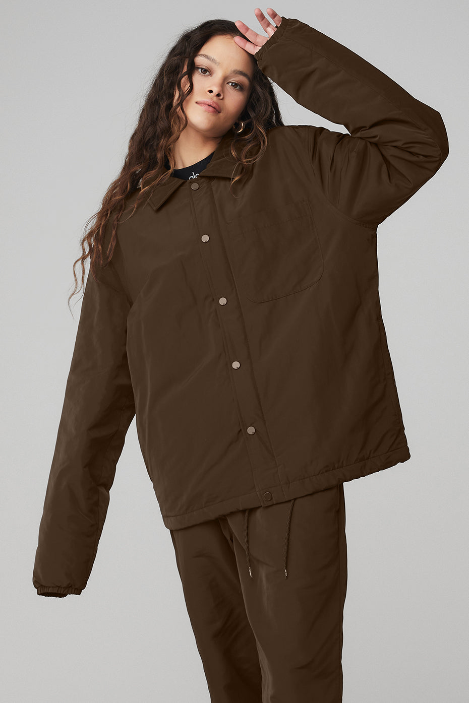 Dark Coffee Women's Alo Yoga Legend Jackets | IHM-027638