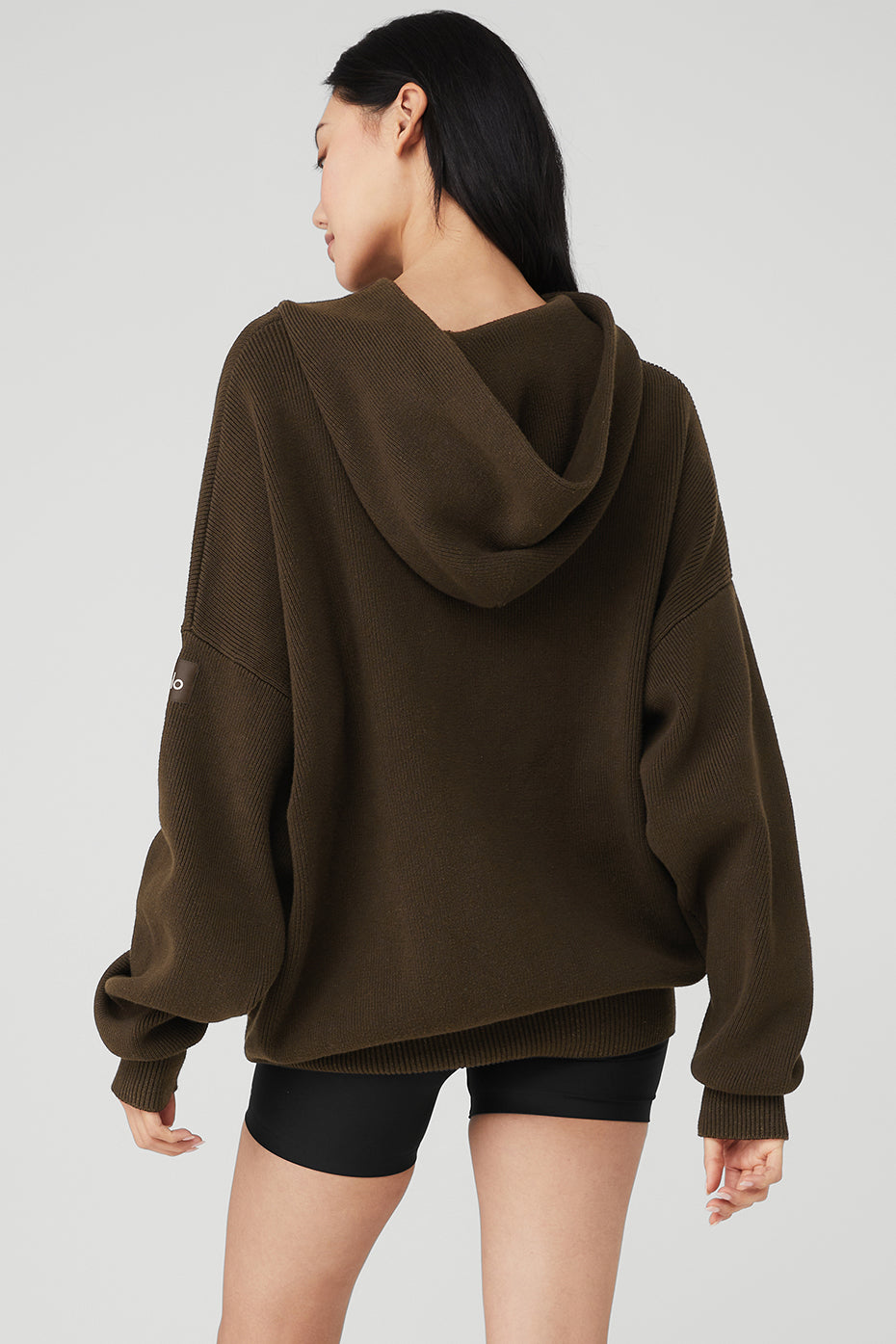 Dark Coffee Women's Alo Yoga Scholar Hoodie | CFU-841639