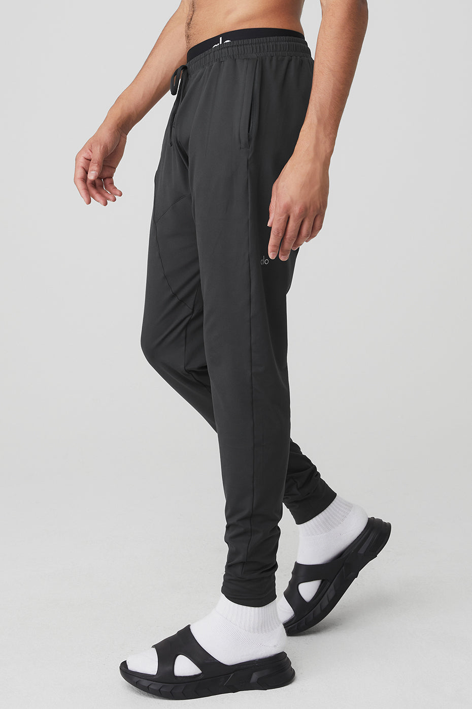 Dark Grey Men's Alo Yoga Conquer Revitalize Pants | CLG-205139