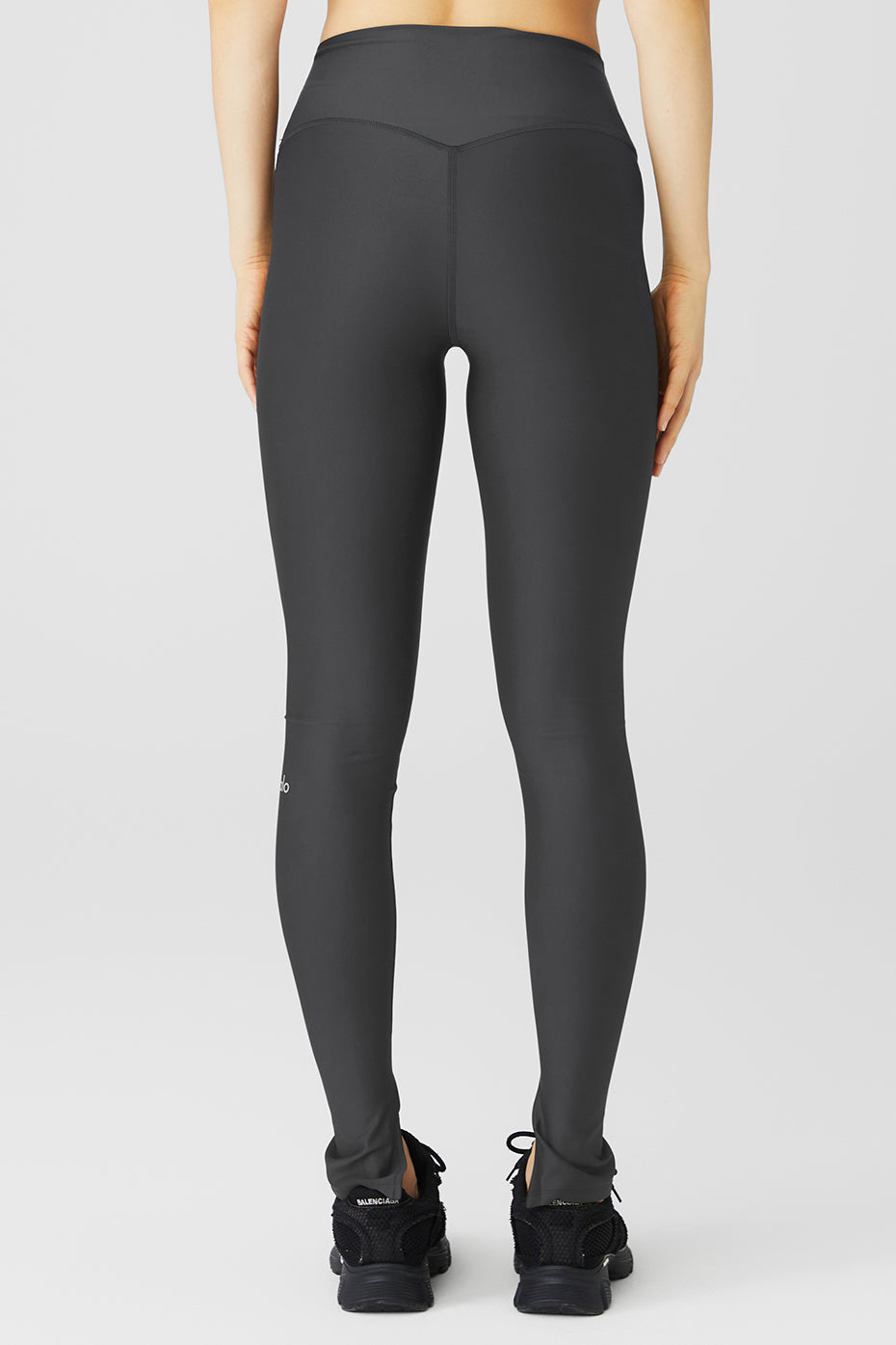 Dark Grey Women's Alo Yoga Airlift High-Waist Elongated Leggings | OHX-286095