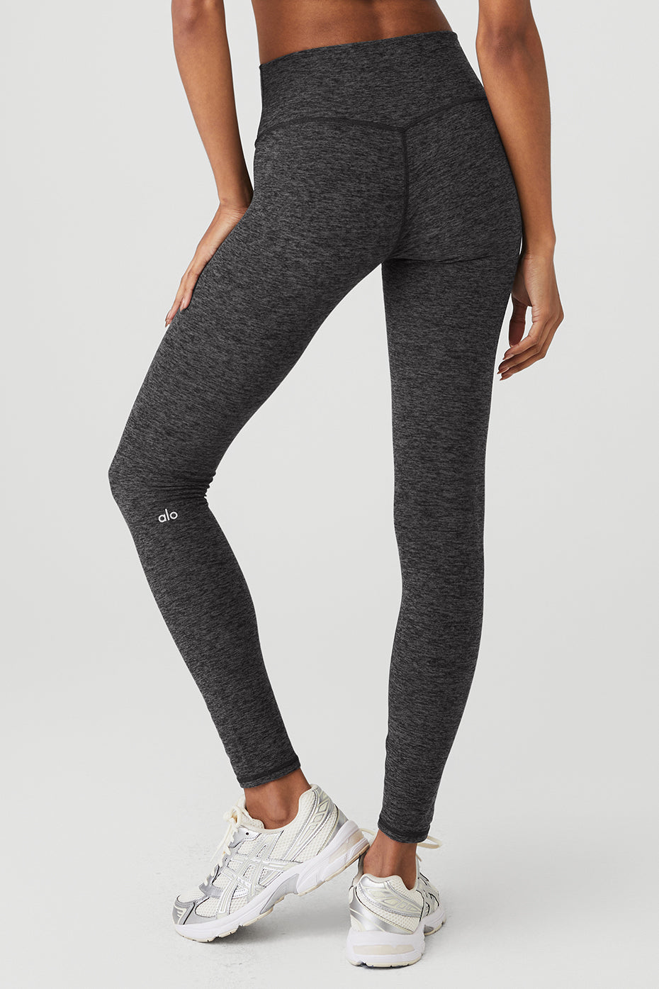 Dark Grey Women's Alo Yoga Alosoft High-Waist 7/8 Highlight Leggings | BRZ-325084