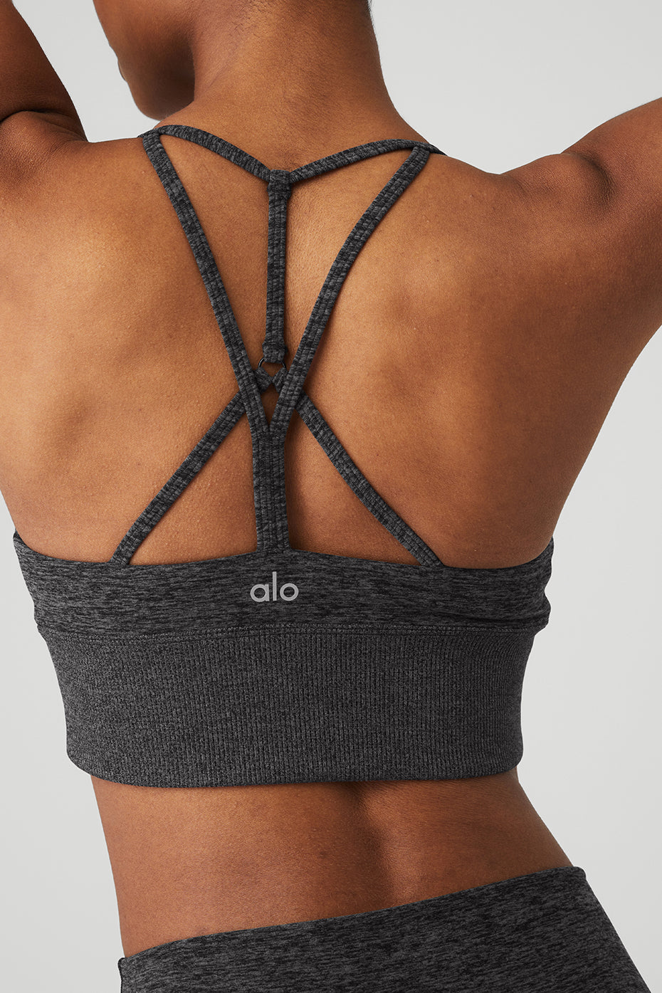 Dark Grey Women's Alo Yoga Alosoft Lavish Bras | PXA-370589