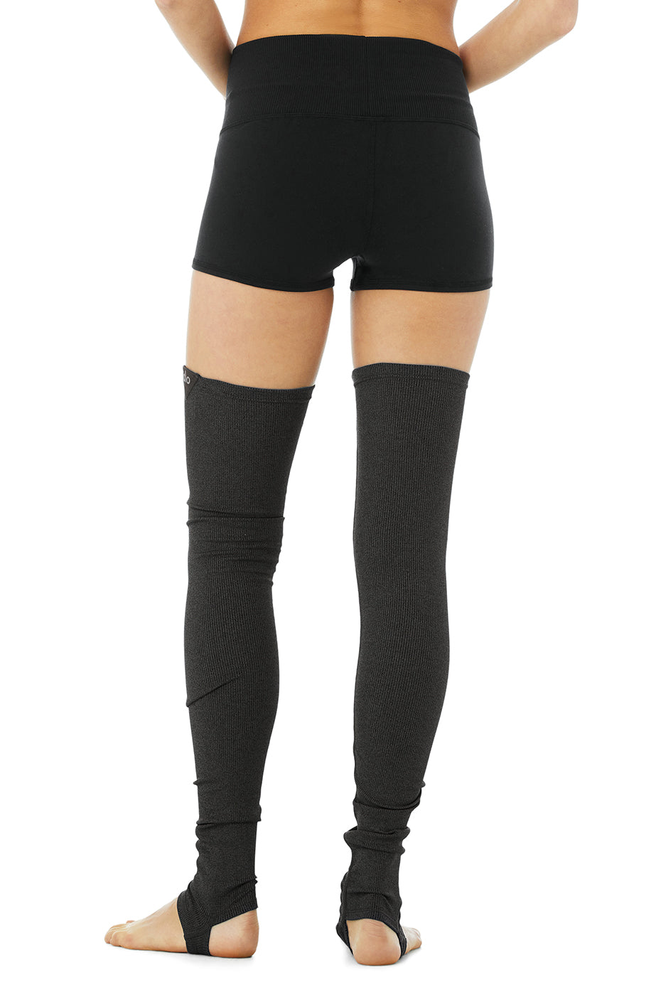 Dark Grey Women's Alo Yoga Goddess Leg Warmer Socks | QTV-625391