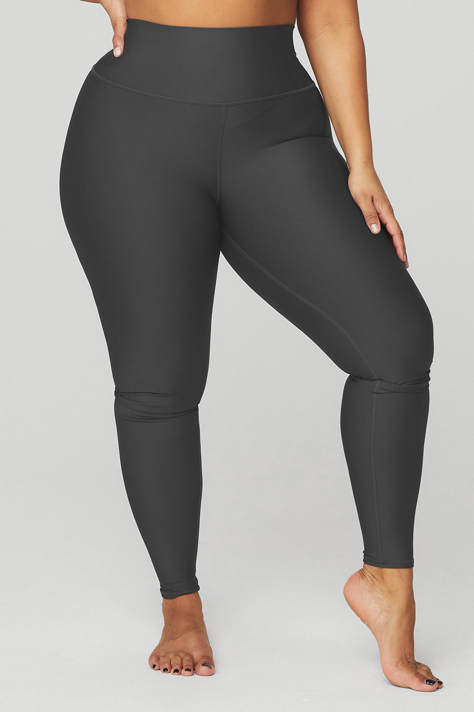 Dark Grey Women's Alo Yoga High-Waist Airlift Leggings | SQW-461587