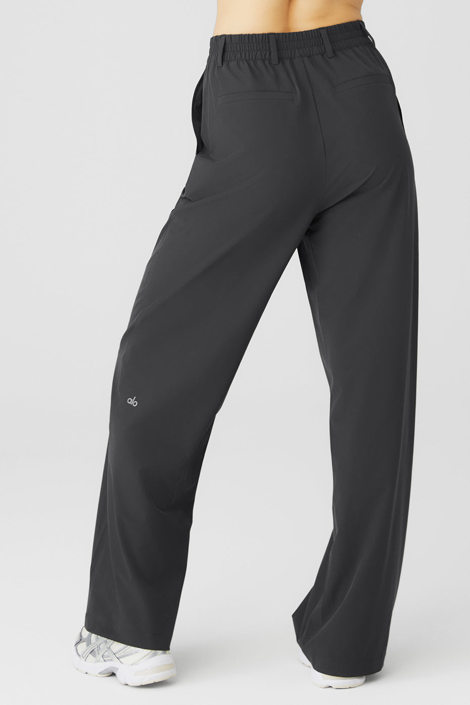 Dark Grey Women's Alo Yoga High-Waist Pursuit Trousers | EIP-350197