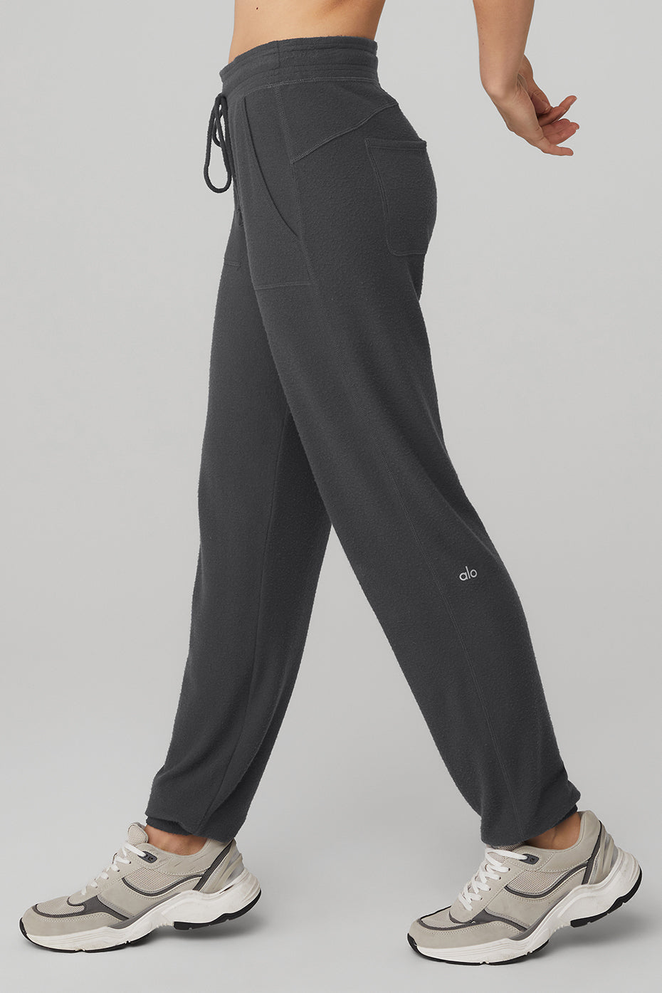 Dark Grey Women's Alo Yoga Soho Sweatpants | QLK-302475