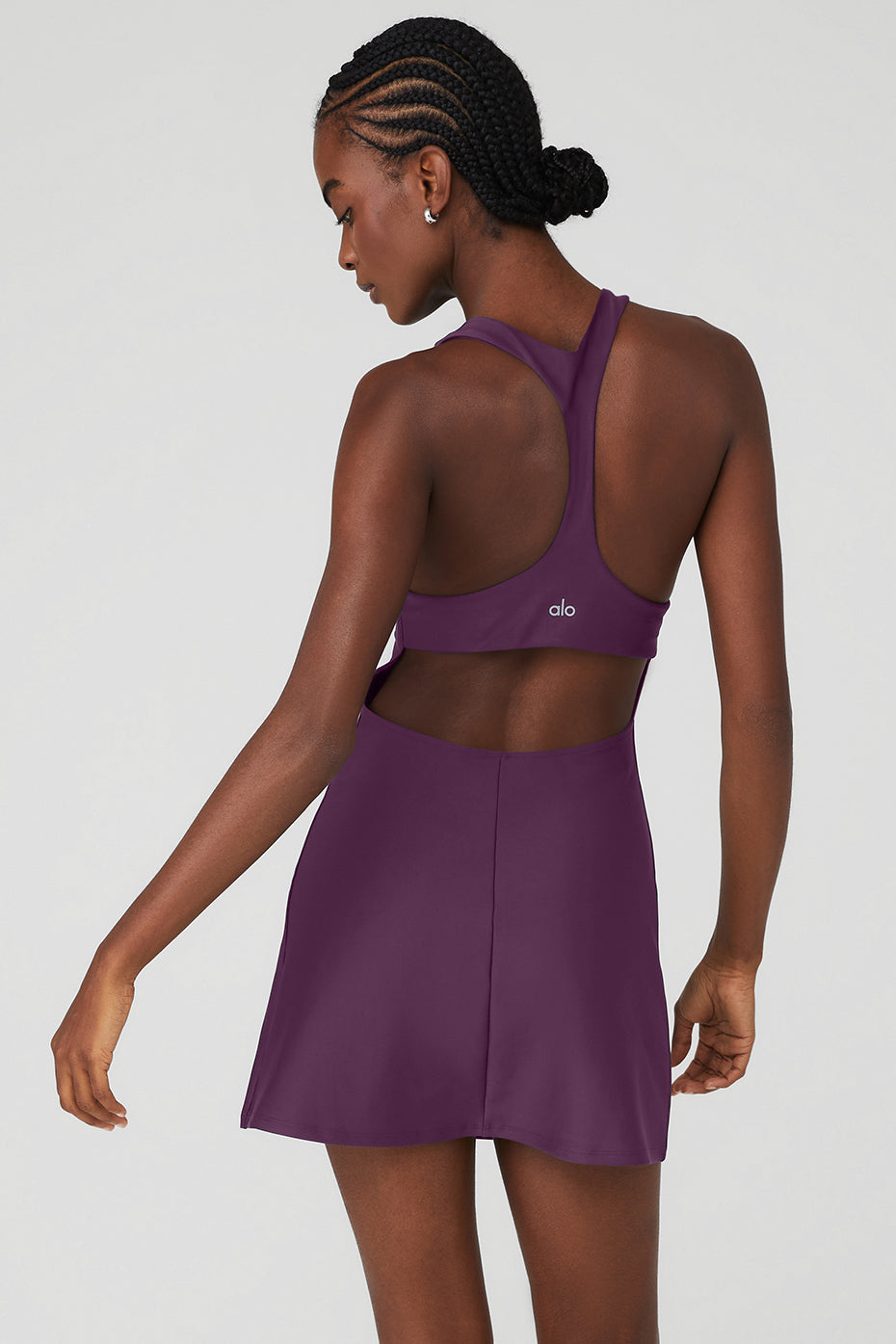 Dark Purple Women's Alo Yoga Airlift Fly Dress | GPC-481630