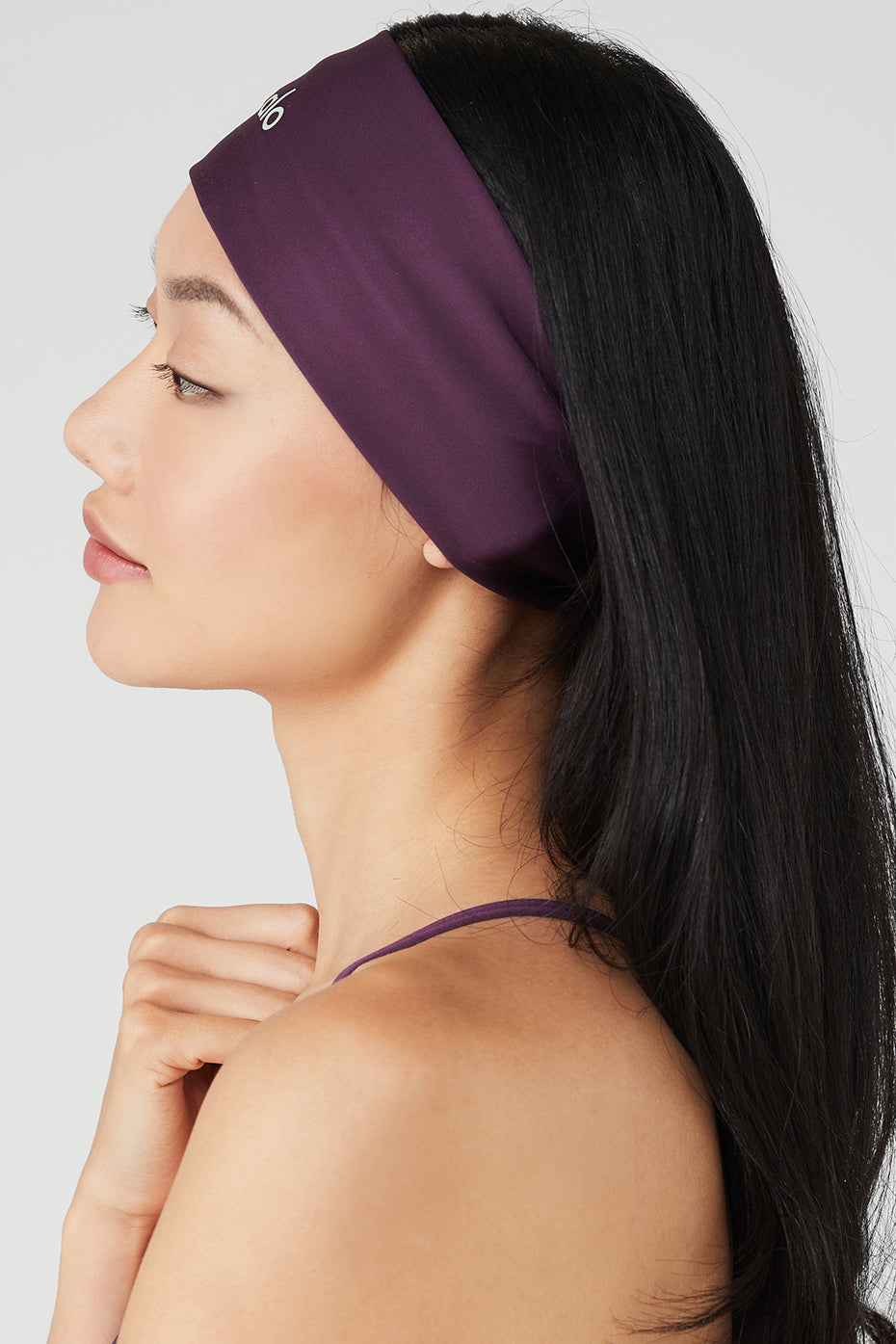 Dark Purple Women's Alo Yoga Airlift Headband Hair Accessories | HCM-907468