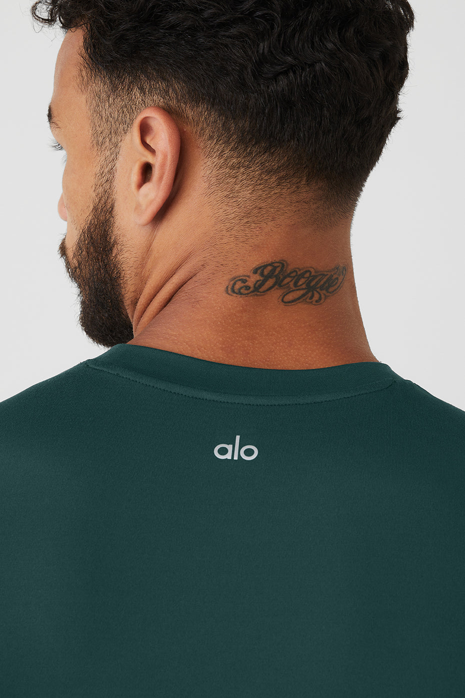 Green Men's Alo Yoga Conquer Reform Crewneck Short Sleeve | LWT-015246