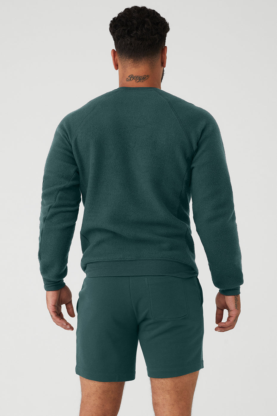 Green Men's Alo Yoga Triumph Crew Neck Sweatshirts | ZJT-536209