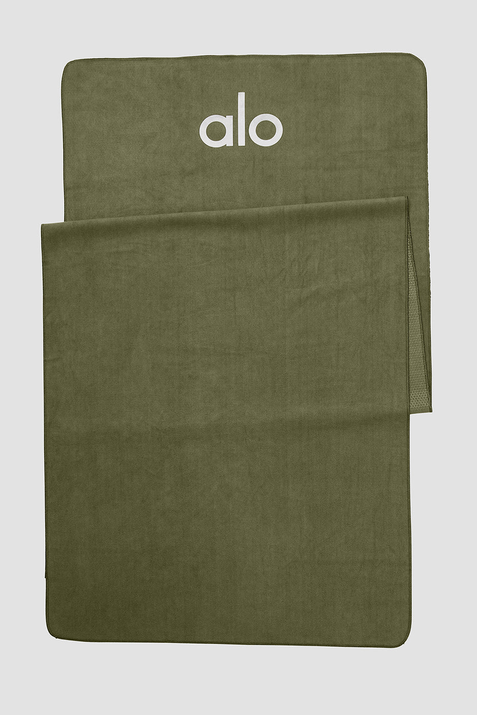 Green Unisex Alo Yoga Grounded No-Slip Towel Yoga Mats | GVX-651980