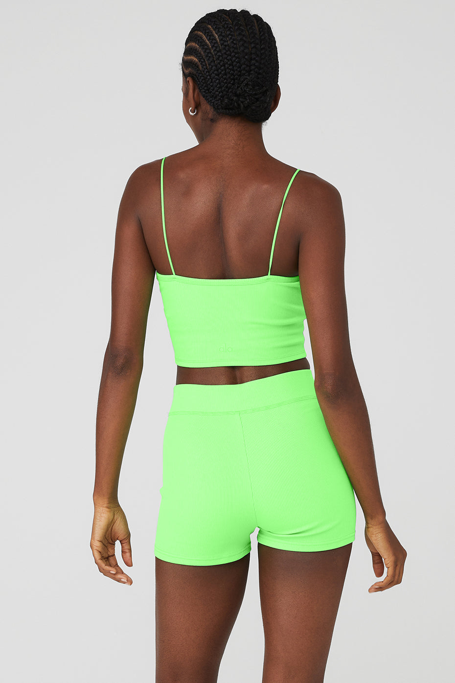 Green Women's Alo Yoga Goddess Ribbed Bandeau Tanks | FXV-917283