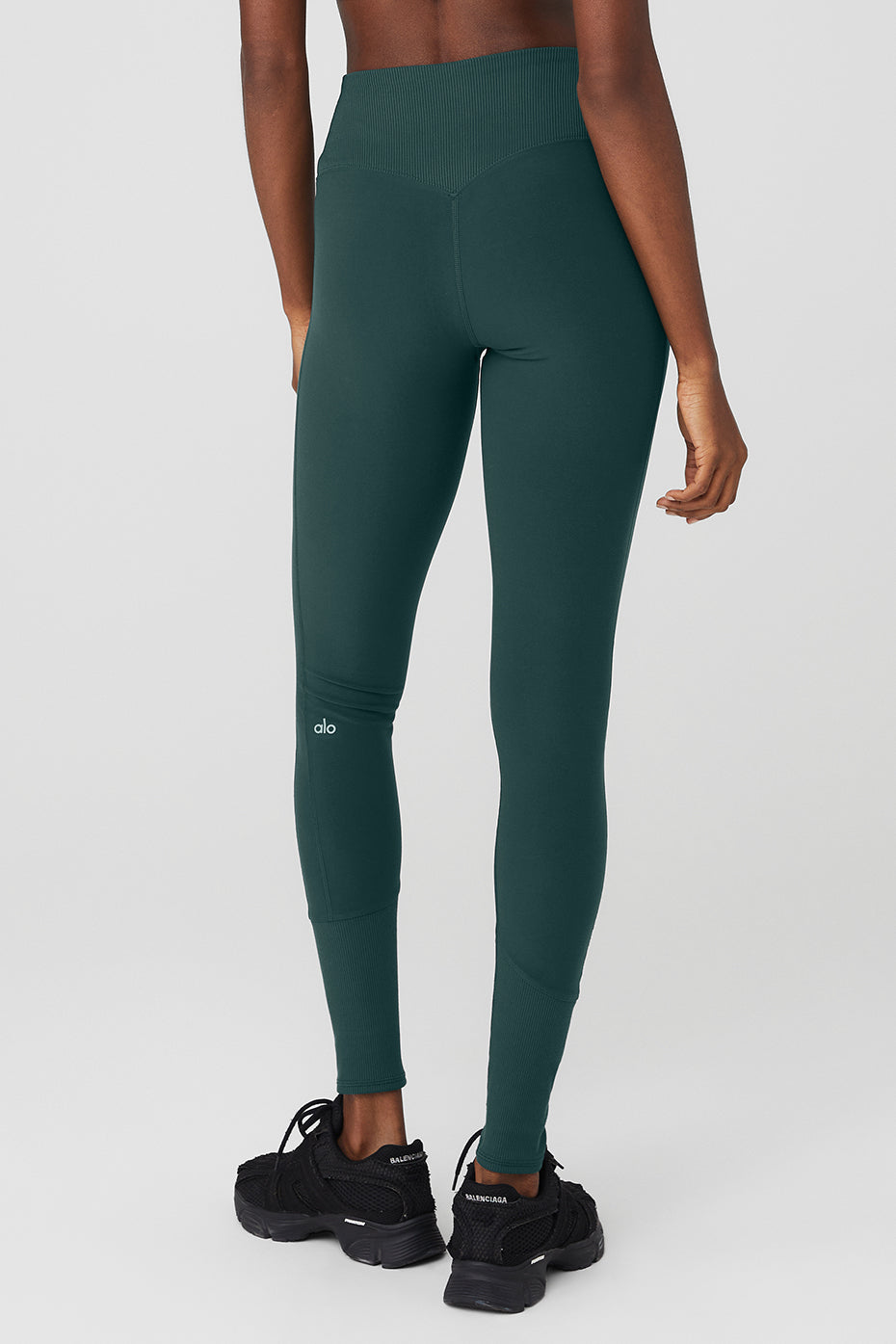 Green Women's Alo Yoga High-Waist Alosoft Lounge Leggings | TCJ-908634