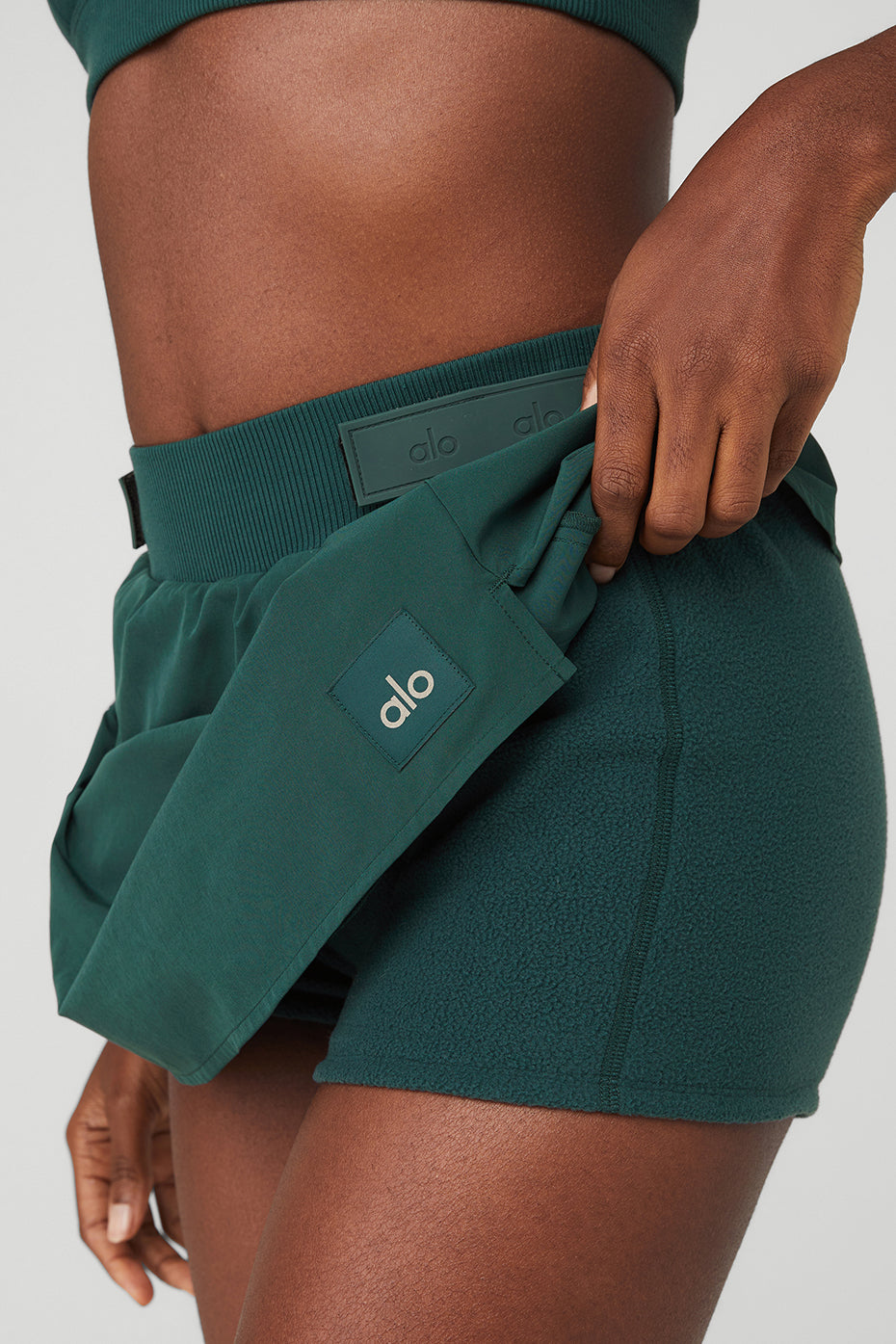 Green Women's Alo Yoga High-Waist Elevation Mini Skirts | GKZ-538716