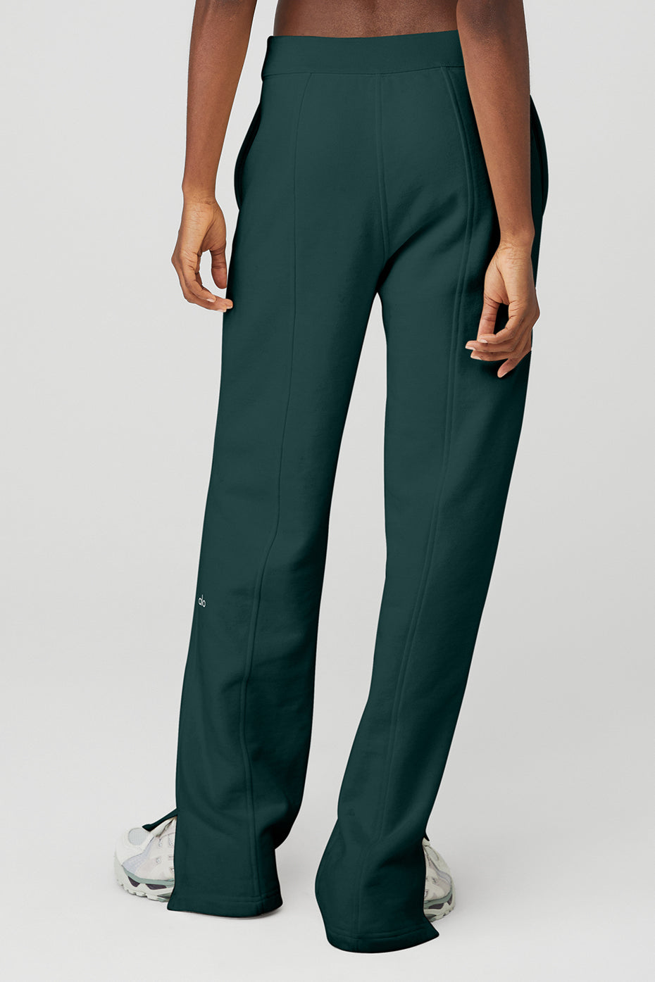 Green Women's Alo Yoga High-Waist Free Time Straight Leg Sweatpants | PNE-645183