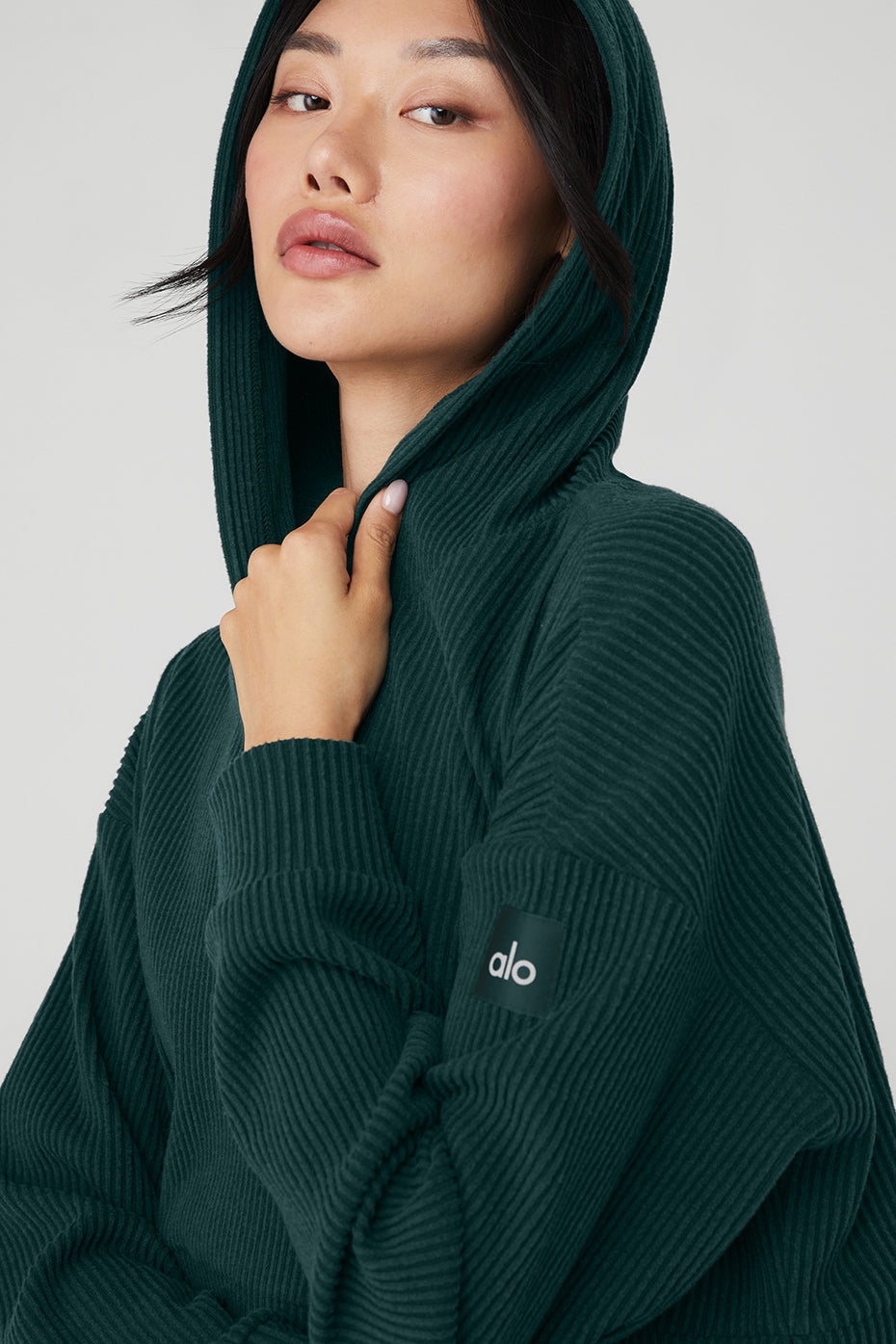 Green Women's Alo Yoga Muse Hoodie | ROX-735461