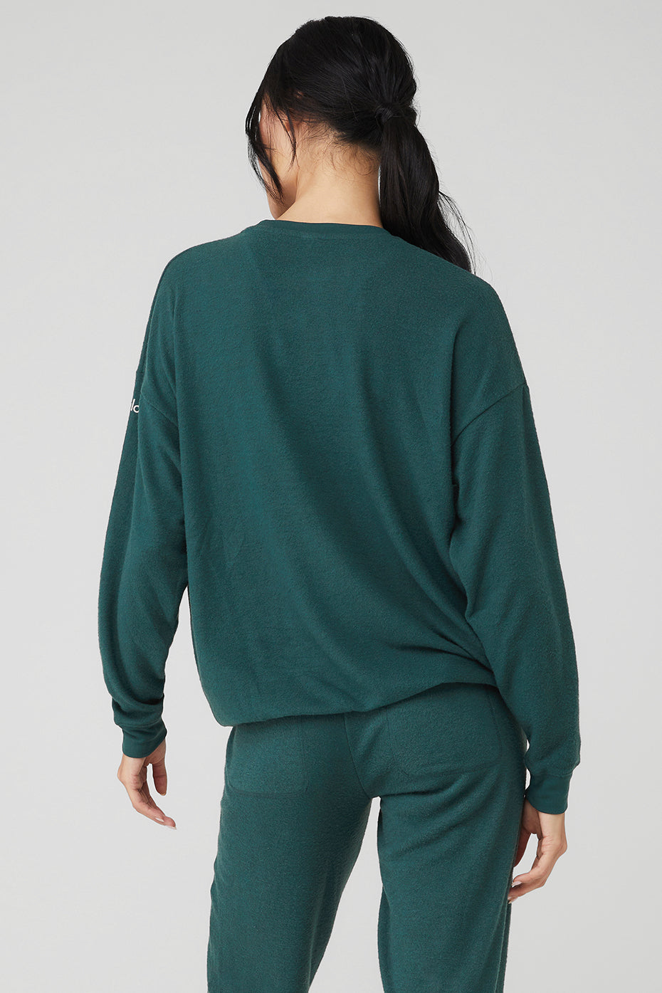 Green Women's Alo Yoga Soho Pullover Long Sleeve | ZOH-437102