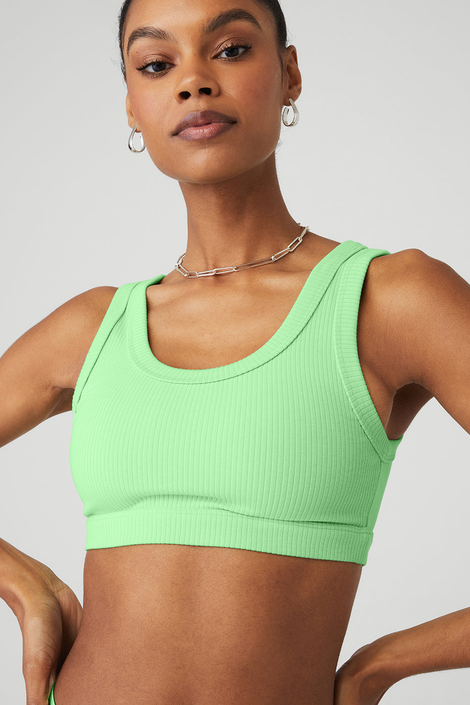 Green Women's Alo Yoga Wellness Bras | ODQ-142607