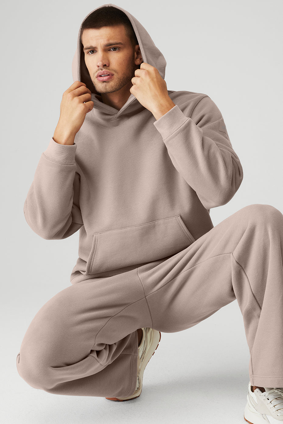 Grey Brown Men's Alo Yoga Renown Heavy Weight Hoodie | CUH-514920