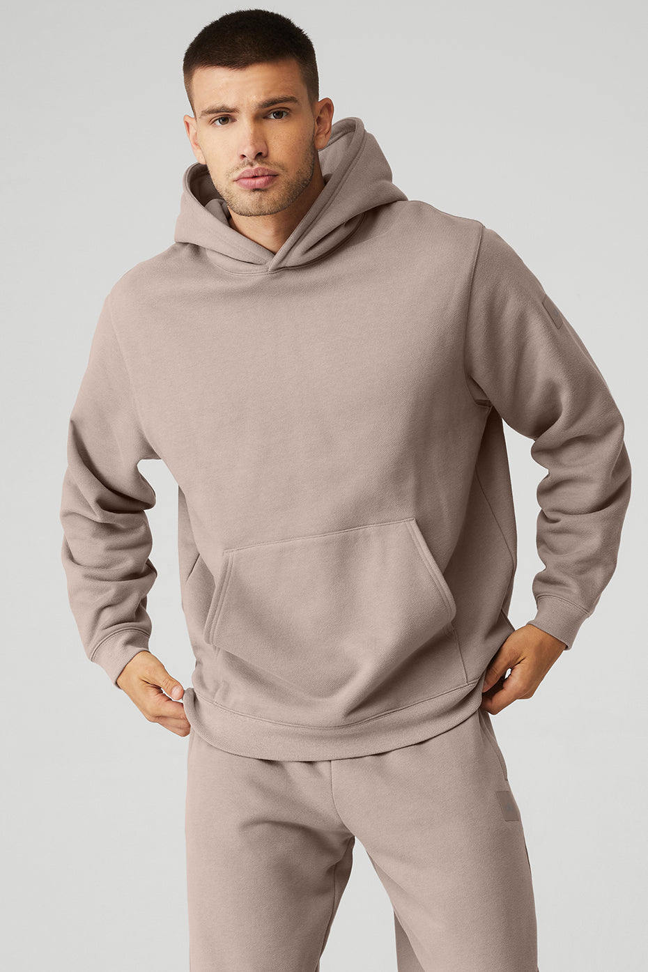 Grey Brown Men\'s Alo Yoga Renown Heavy Weight Hoodie | CUH-514920