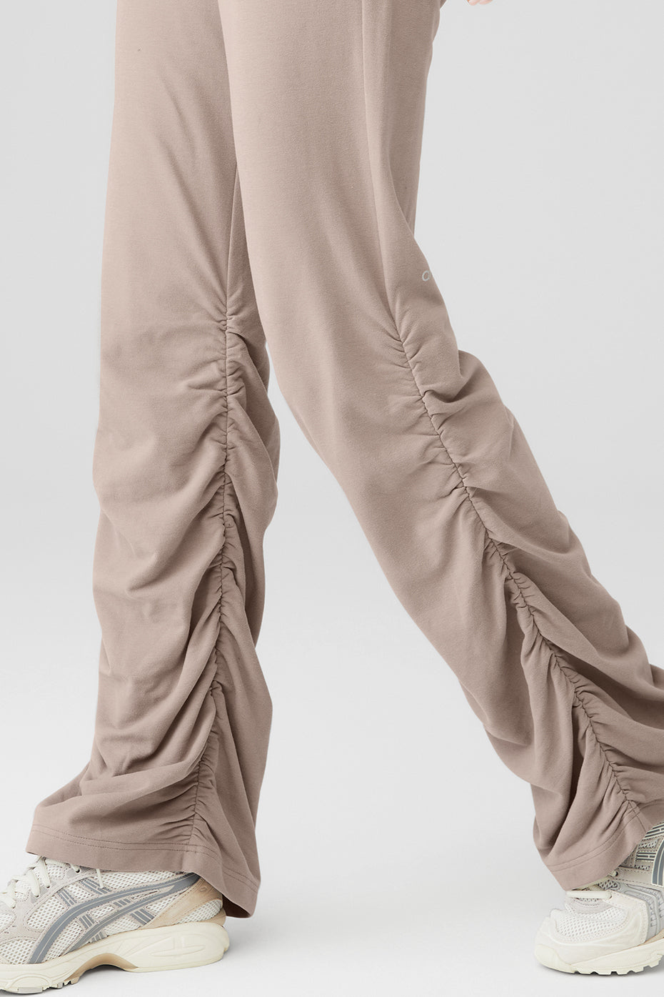 Grey Brown Women's Alo Yoga Ruched Soft Sculpt Sweatpants | XQM-219764