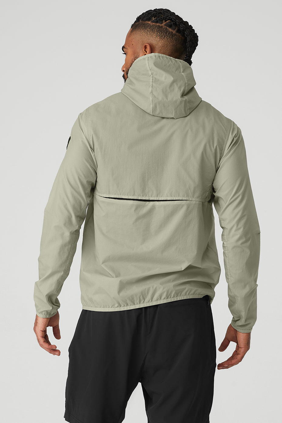 Grey Green Men's Alo Yoga Repeat Running Jackets | CSD-527680