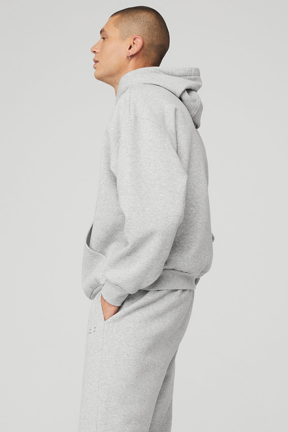 Grey Men's Alo Yoga Accolade Hoodie | LRY-532087