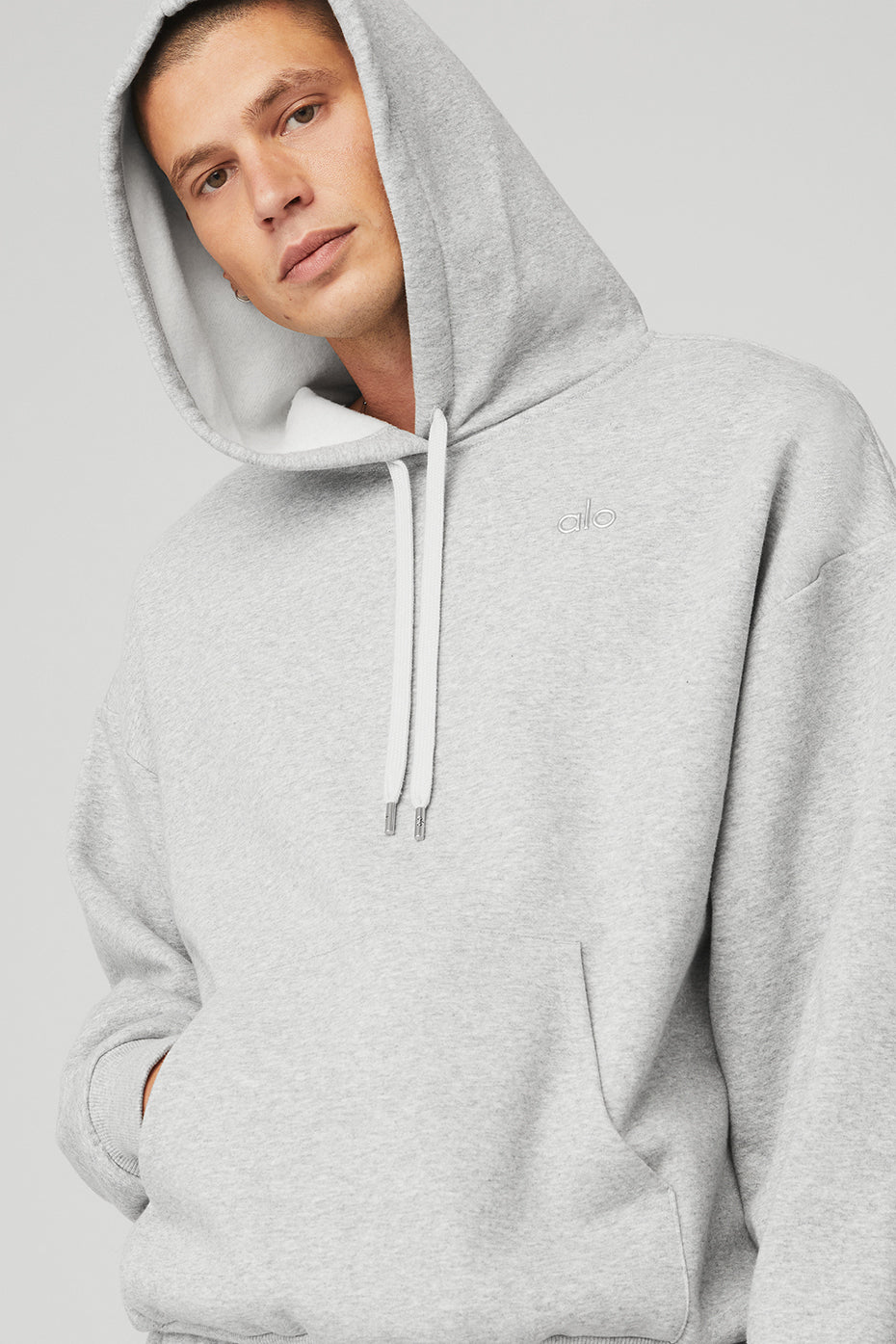 Grey Men's Alo Yoga Accolade Hoodie | LRY-532087