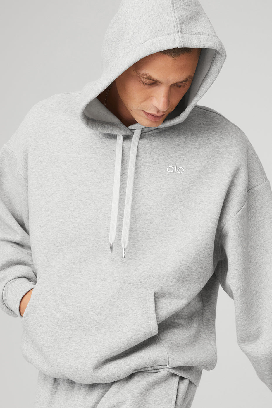 Grey Men's Alo Yoga Accolade Hoodie | LRY-532087