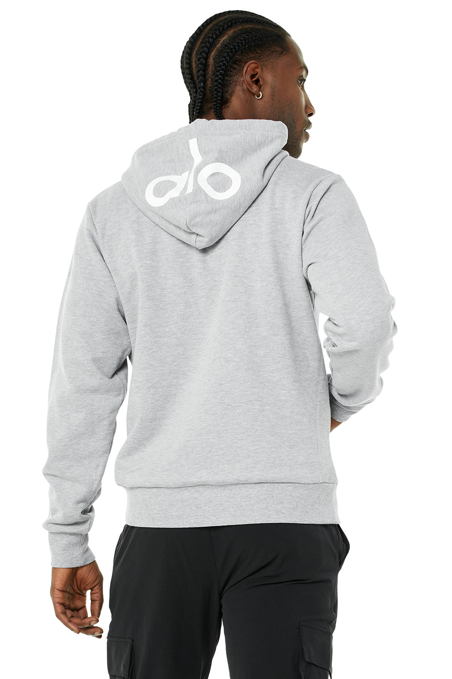 Grey Men's Alo Yoga Caliber Hoodie | LDN-982736