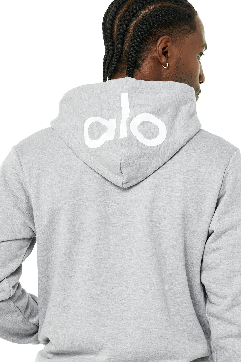 Grey Men's Alo Yoga Caliber Hoodie | LDN-982736