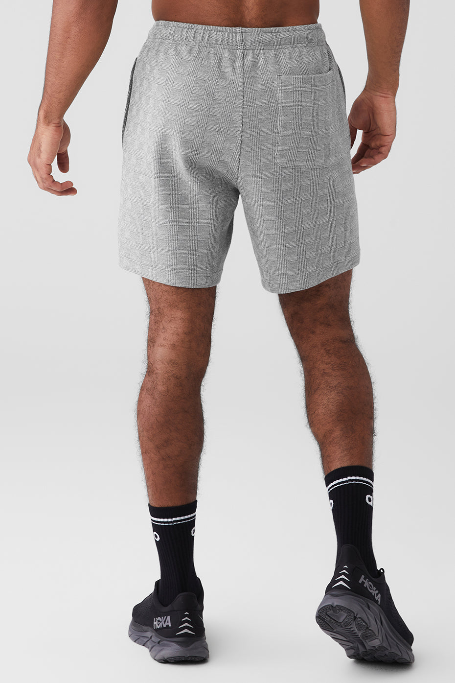 Grey Men's Alo Yoga Glenplaid Colosseum Shorts | MTI-642587