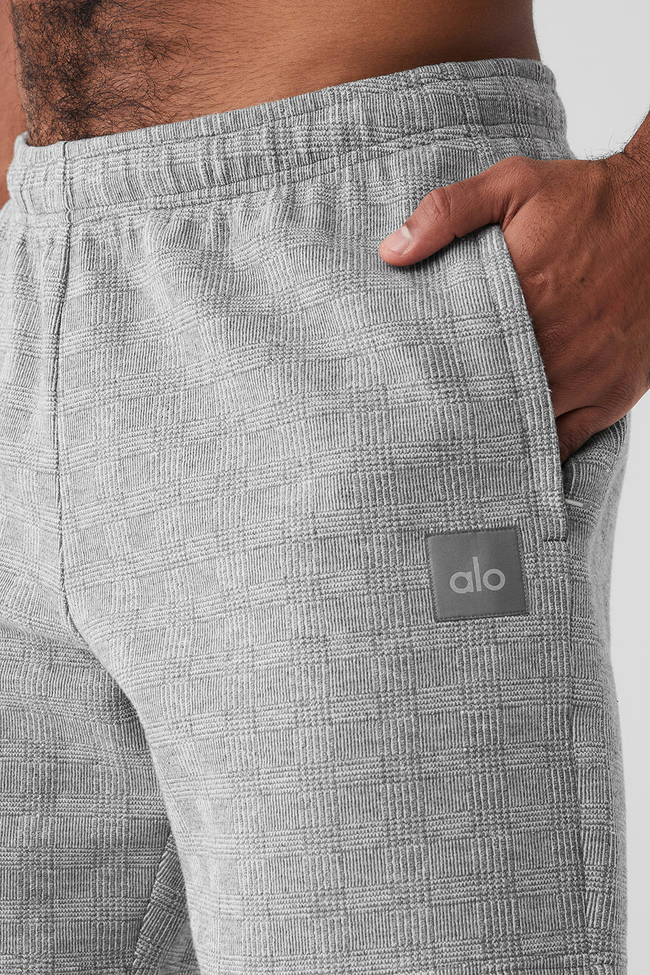 Grey Men's Alo Yoga Glenplaid Colosseum Shorts | MTI-642587