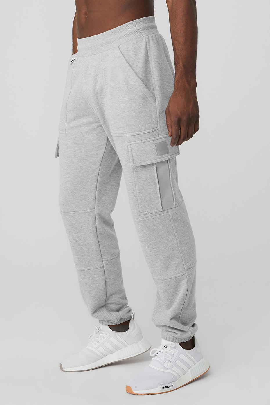 Grey Men's Alo Yoga Highline Cargo Sweatpants | LEZ-692378